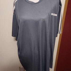 Adidas grey-blue 2XL VGC arm pit to pit 24 in 25 3/4 length